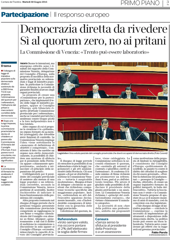 20150630_Partecipazione_il responso europeo
