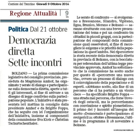 7 incontri dem dir Bolzano