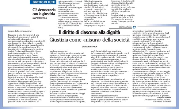 democrazia con la giustizia