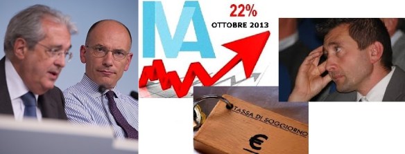 Letta Saccomanni Dallapiccola IVA tassa di soggiorno