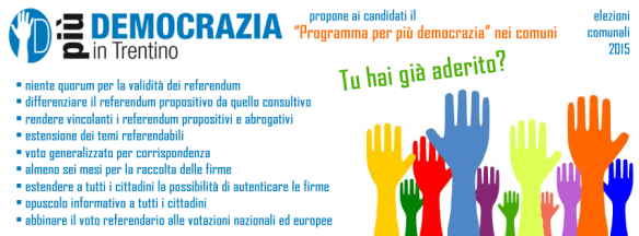 manifesto per piu democrazia nei comuni