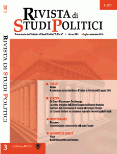 Copertina rivista studi politici_3_2010