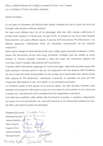 20151023_lettera integruppo a Coppola e Andreatta