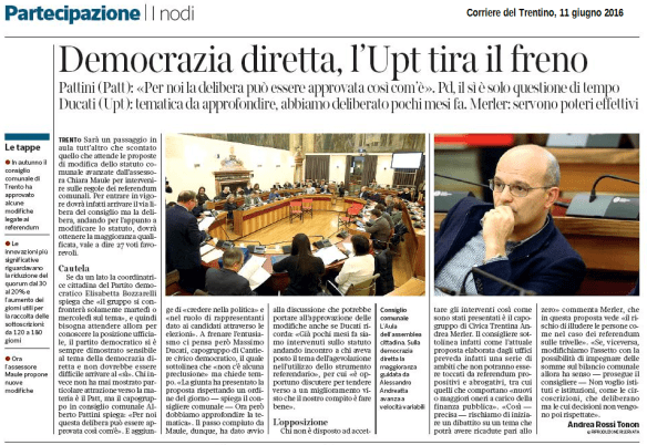 20160611 CdT Democrazia diretta, UPT frena